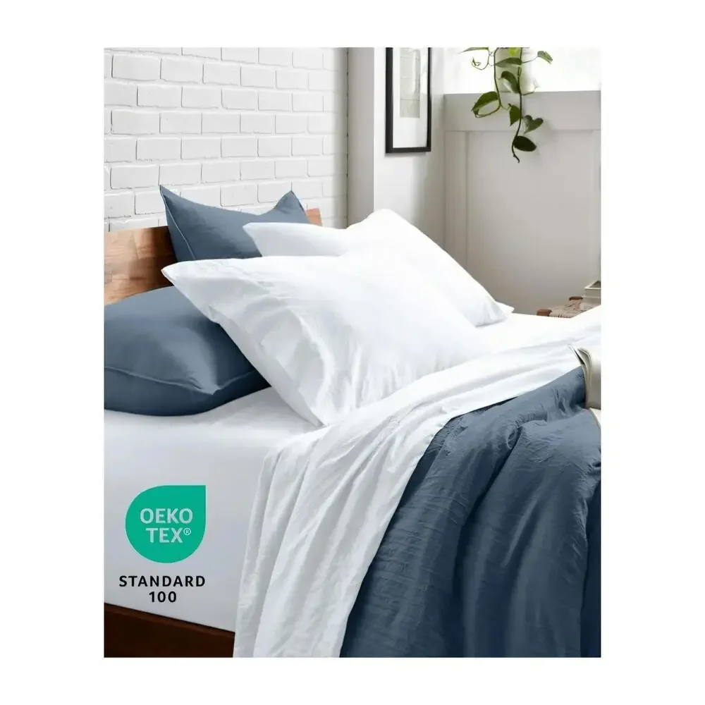 New 1800 Thread Count Luxuriously Soft Duvet Cover Set Open Box